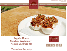 Tablet Screenshot of meggs-cafe.com